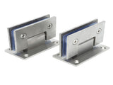 2Pcs Glass Door Hinge Heavy Duty Glass Door 90 Degree Hinges Durable Stainless Steel Bathroom Gate V1294-YM0703-3114230035711