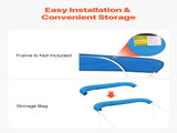 4 Bow Boat Bimini Tops, 600D Polyester Canopy, Waterproof & Sun Protection Boat Awning Canopy with V952-4GCYZYP96919JYJ53V0