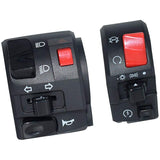 1 Pair Motorcycle Switch Handlebar Controller Switch Motorbike Horn Turn Signal Start Switch Button V1188-MS-227-0453