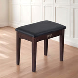Alpha Piano Bench Stool with Storage Wooden PU Leather PSTOL-STR-55-BR