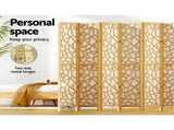 Artiss 8 Panel Room Divider Screen 325x170cm Clover Natural RD-4016-8P-NT