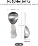2 Tablespoon Metal Measuring Spoon Set of 2 with Short Handled Measure Scooper V1258-DP02-C-376