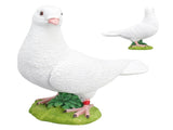 Artificial White Doves Ornament High Simulation Resin White Feather Birds Ornaments for Garden Home V1294-YM0717-3111220242611