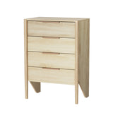 Artiss 4 Chest of Drawers Tallboy - INEZ Pine FURNI-C-CDR-01-WD-AB