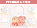 50pcs Clear Plastic Gift Bags with Handles PVC Reusable Transparent Totes Bags for Goodie Candy V1258-DP02-WO-171