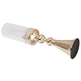 Candle Holder Ornament European Style Wrought Iron Glass Candlestick Wedding Decoration GoldL V1294-YM0901-3115200130311