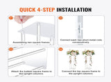 10PCS 23.6inch/60cm High Wedding Flower Stand, With Acrylic Laminate,Acrylic Vase Column Geometric V952-HLHJLFTJXKTLPNM7WV0