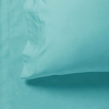 1000TC Queen Size Bed Soft Flat & Fitted Sheet Set Aqua V493-AQS-20