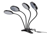 60W 4 Head LED Plant Growing Lights USB Power Supply Clip On Grow Lamp with 5 Dimmable Light Modes V1294-YM0718-3119220137611