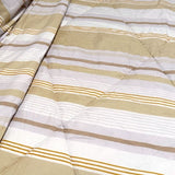 Hotel Living 3 Pce Light Weight Comforter Set Queen/King Oscar Stripes V442-ATX-COMFORTER-OSCARO3-LIGHTGOLD-QS