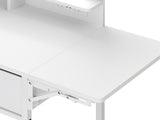 Levede Dressing Table LED Makeup Mirror Stool Set Vanity Desk Fold-up Panel VM1032-WH-AU