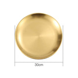 SOGA 30cm Premium Gold Grilling Plate Durable Heat Resistant Perfect for BBQs and Outdoor Cooking VICPLATE62