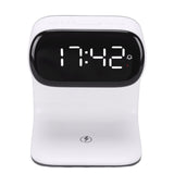 Digital Alarm Clock with Wireless Fast Charging Station 15W Touch Smart Lamp 3 Colors Nightlight for V1294-YM0901-3115250115011