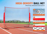 Barricade Backstop Net, 7x7 ft Ball Sports Barrier Netting, Portable Practice Equipment with Carry V952-DQW77YC00000P85CUV0
