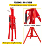 VEVOR V Head Pipe Stand Adjustable Height 28-52 Inch, Pipe Jack Stands 2500 LB. Capacity,Folding V952-GJ1107GJ000000001V0