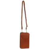 Pierre Cardin Ladies Leather Cross Body Bag/Wallet Bag/Clutch Wallet - Cognac V563-PC-3525-92-COGNAC