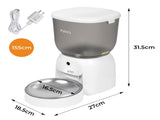 Pawz 4L Auto Pet Feeder Automatic Camera WiFi App PT1261-4L-VD