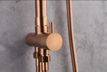 2023 Brushed Rose Gold Copper Solid Stainless Steel 304 made shower set w diverter 200 mm head V549-COPPERSHOWERSETNEW