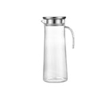 Glass Pitcher with Lid, Easy Clean and Heat Resistance Borosilicate Glass Jug for Hot or Cold Water, V1189-LWWAL-20260401-07292