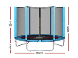 Everfit Trampoline 6FT Kids Trampolines Safety Net Pad Round Blue TRAMPO-D-6FT-BL