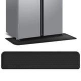 Washing Machine Spill Black Silicone Fridge Mats Liners, Washable Fridge Water Dispenser Drip V1369-AZ3-W-08649