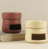 Yellow Ceramic Aroma Burner Shareable Candle Holder Aromatherapy Diffuser Home Decor V1258-DP02-BOL-354