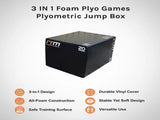 3 IN 1 Foam Plyo Games Plyometric Jump Box V63-821781