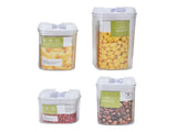 4Pcs/Set Kitchen Storage Box Transparent Multifunctional Sealed Jar for Home Kitchen V1294-YM0714-3118210204511