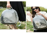 Expandable Travel Cat Backpack Carrier Polarized Tinted Bubble Window Pet Backpack Grey V1263-JX-6877