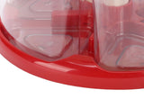 Rice Dispenser 5 Grid Food Grade PP PET Airtight 360&deg Rotating Grain Storage Bin for Red Green V1294-YM0901-3118260016711