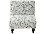 Armless chair cover Jacquard chair cover Armless telescopic wing back chair cover Chenille printed V1192-AZ-W-25105