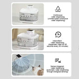Black 4.5L Rechargeable Pet Water Fountain for Cats & Dogs - Automatic Circulating Water Dispenser V888-ELOSUNG13384