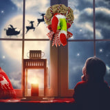 Christmas Thief Stole Wreath Christmas Decorations Christmas Burlap Garland for Doors Windows and V1294-YM0523-10317438