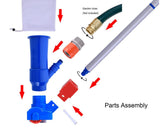 Jet Vacuum W/ 6 Section Poles of 57" for Frame Aboveground/Inflatable Pool Spa, No Electric Power V1107-125-37364