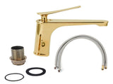 Copper Single Hole Faucet Hot and Cold Water Tap for Washbasin Lavatory Bathroom HotelG9/16 V1294-YM0901-3112210055813