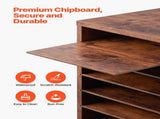 Literature Organizer, 24 Compartments Office Mailbox with Removable Shelves, Wooden Mailbox Sorter V952-WJJEKBHB24G5IEP06V0