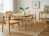 Levede 4x Rattan Dining Chair Wooden Kitchen Chair CH1145-2-NTX2