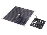 Solar Panel Fan Lightweight Portable Solar Powered Fan Kit for Cars RVs Travel Home 12W V1294-YM0715-3114220049211