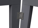 Wooden Pet Gate Dog Fence Retractable Grey 2000x 3MM PT1060-3-GY