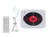 Wall-Mount Bluetooth CD Player LCD Display Music Player Home Audio Boombox Black V1263-JX-6963