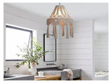 woven cotton rope ceiling lampshade, farmhouse countryside style bedroom living room dining room V1192-AZ-W-13924