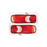 2 pcs Tail Lights Lamp For Truck, Tipper, Tractor, Trailer, Chassis - Universal Bulbs Working In 12V V1188-MS-227-0357