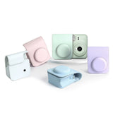 For Instax Mini 12 Camera Case PU Leather Soft Silicone Cover for Fujifilm Polaroid Film Camera V1189-WXFWAL-20260319-01170