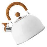 Whistle Kettle Stovetop Stainless Steel Foldable Handle Kitchen Supplies 2.5L White V1294-YM0512-3118220265711