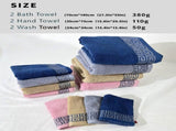 Khaki Luxury Cotton Towel Set - 6-Piece Highly Absorbent Bath & Hand Towels V888-ELOSUNG23037