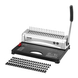 Binding Machine, Comb Binding Machine 21-Holes Binding 450 Sheets, Book Binder Machine with 100 PCS V952-ZDJ20SSSD210BTS1FV0