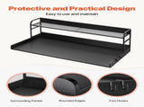 Washer Dryer Countertop with Shelf 54"x27" Wooden Washer Dryer Cover Black V952-XYTM54INCHHSDRLVGV0