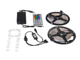 LED Strip Light IR Remote APP Control 5050 LED Color Changing RGB Strip Light for Home Hotel Bar 12V V1294-YM0901-H36648US-20M