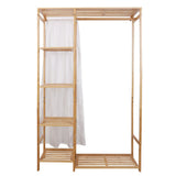 Open Wardrobe Clothes Rail Rack Hanging Garment Heavy Duty Organizer Coat Shelf V767-ZJJ217-G1