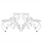 Outdoor Indoor Metal Flower Pots Planter Plant Stands Garden Shelf Racks V767-XJJ686-WT